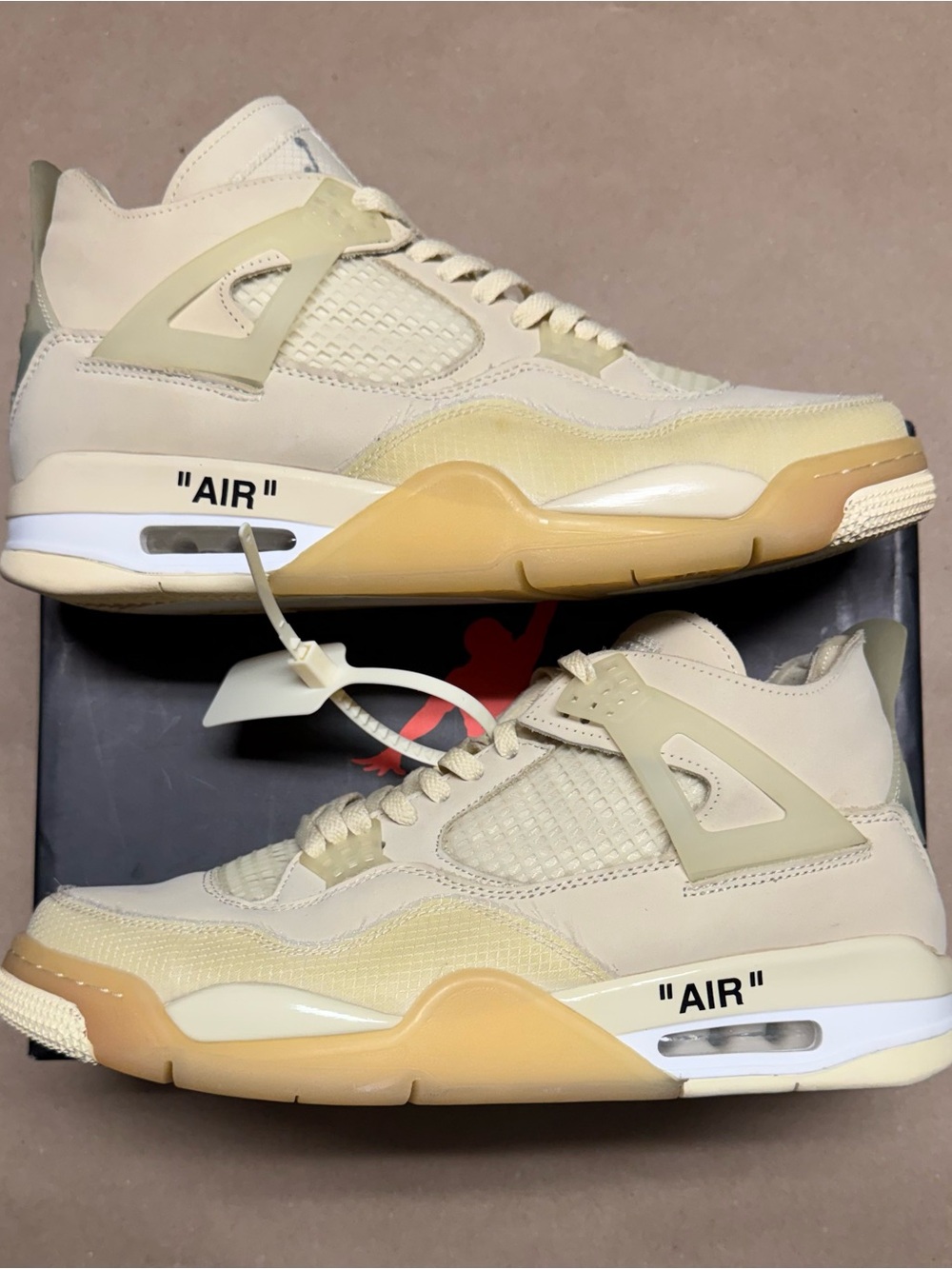 Nike Air Jordan 4 Retro SP Off White Sail Mens 12 Womens 13.5 Basketball Shoes!